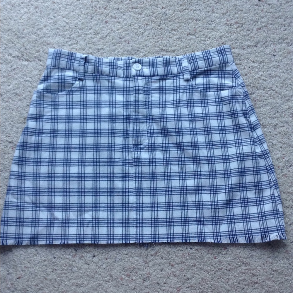 Blue Plaid Brandy Skirt